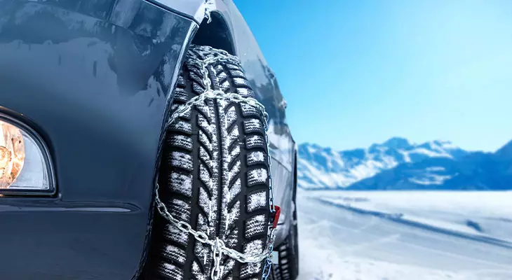 Chaines neige sur votre voiture