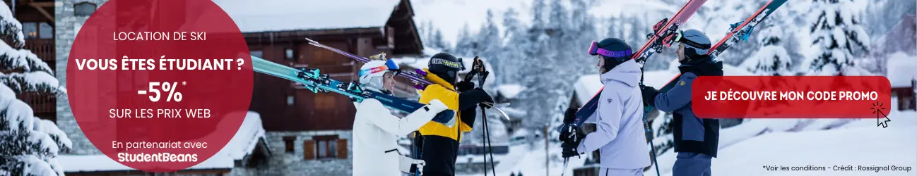 Location de ski remise étudiante