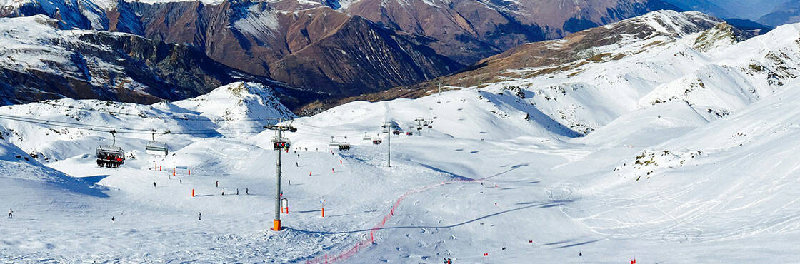 les pistes de ski à Méribel