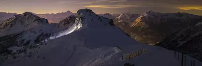 domaine skiable serre chevalier de nuit