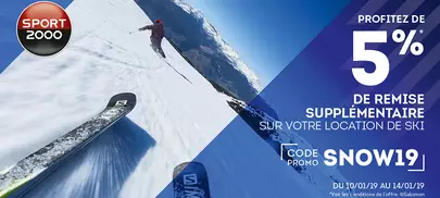 code snow19 reduction sport 2000