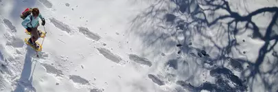 randonneur raquettes a neige