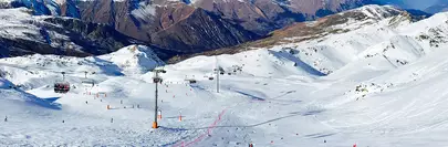 les pistes de ski à Méribel