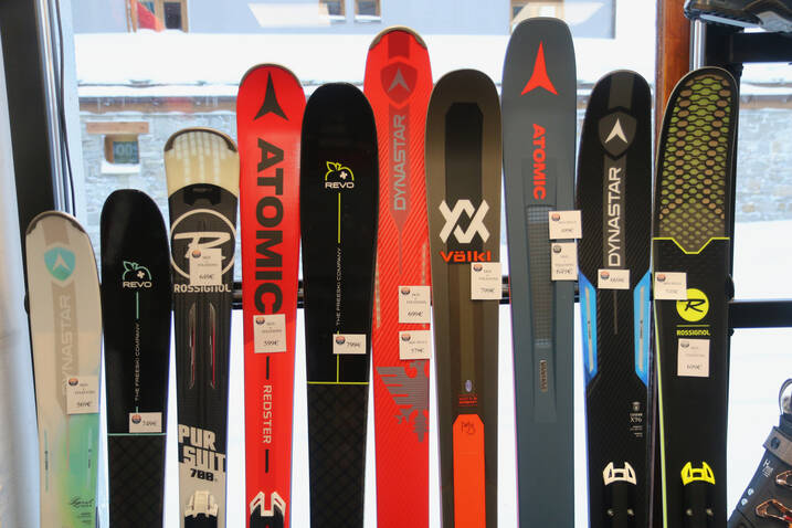 skis de location et vente du magasin Iseran Sport à Val d'Isère